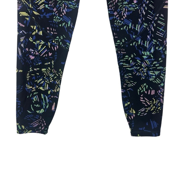 Sweaty Betty Power Leggings Womens XL US 12 Black Abstract Print 7/8 Length - Picture 12 of 13